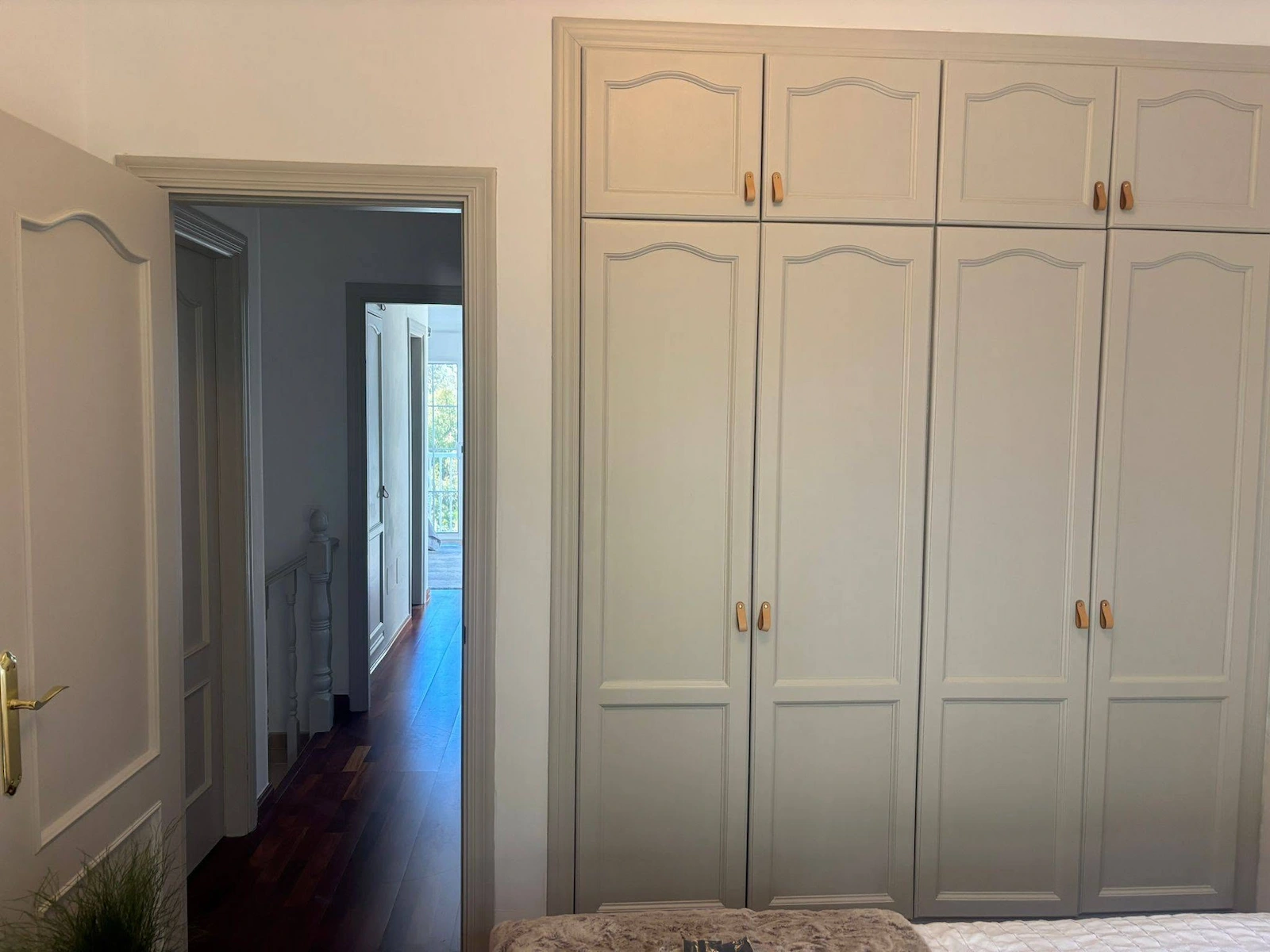 Painted fitted cupboards and interior woodwork in a home in North Tenerife